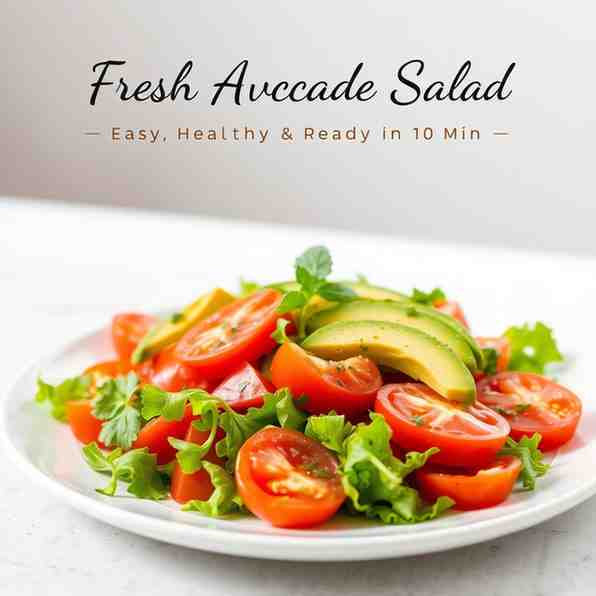 Fresh Tomato Avocado Salad - Easy, Healthy & Ready in 10 Min